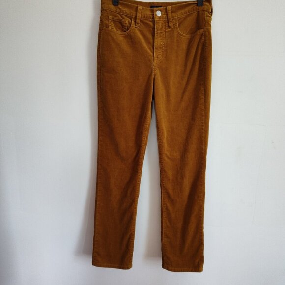 Ladies SZ 26 J Crew Factory Tobacco Straight-Leg Corduroy Pant - Picture 1 of 5